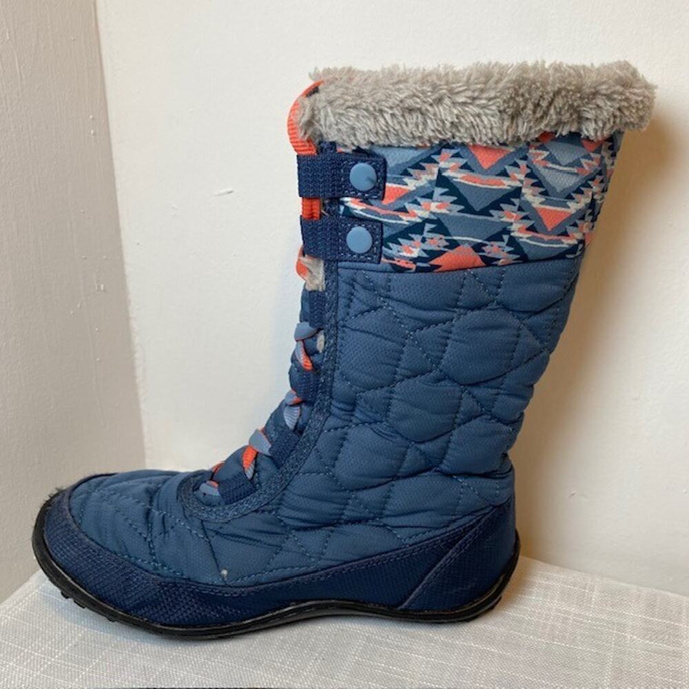 Columbia Kids 2 Minx Mid II Waterproof Omni Snow Boot Dark Mountain Melonade